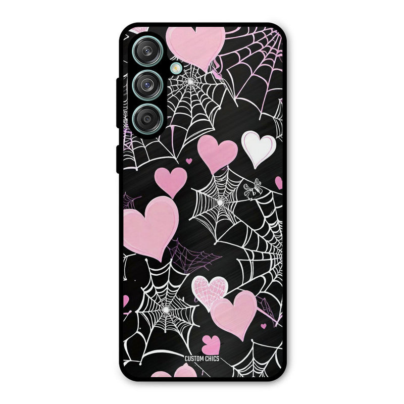 Purple Net Samsung Galaxy M55 5G Mobile Back Cover - Aesthetic PrintShield Case