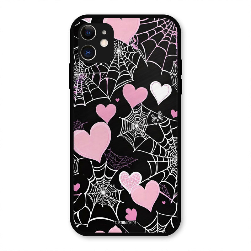 Purple Net IPhone 11 Mobile Back Cover - Aesthetic PrintShield Case