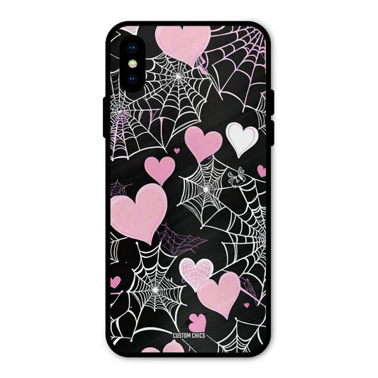 Purple Net iPhone X Mobile Back Cover - Aesthetic PrintShield Case