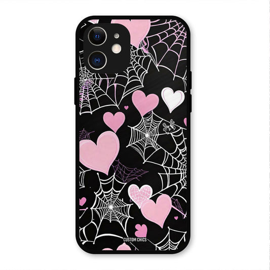 Purple Net IPhone 12 Mobile Back Cover - Aesthetic PrintShield Case