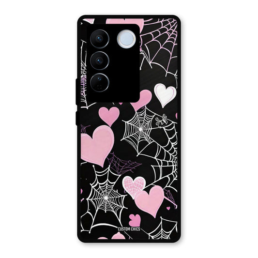 Purple Net Vivo V27 Pro Mobile Back Cover - Aesthetic PrintShield Case
