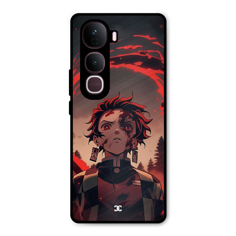 Raging tanjiro Vivo Y400 Pro Mobile Back Cover - Anime PrintShield Case