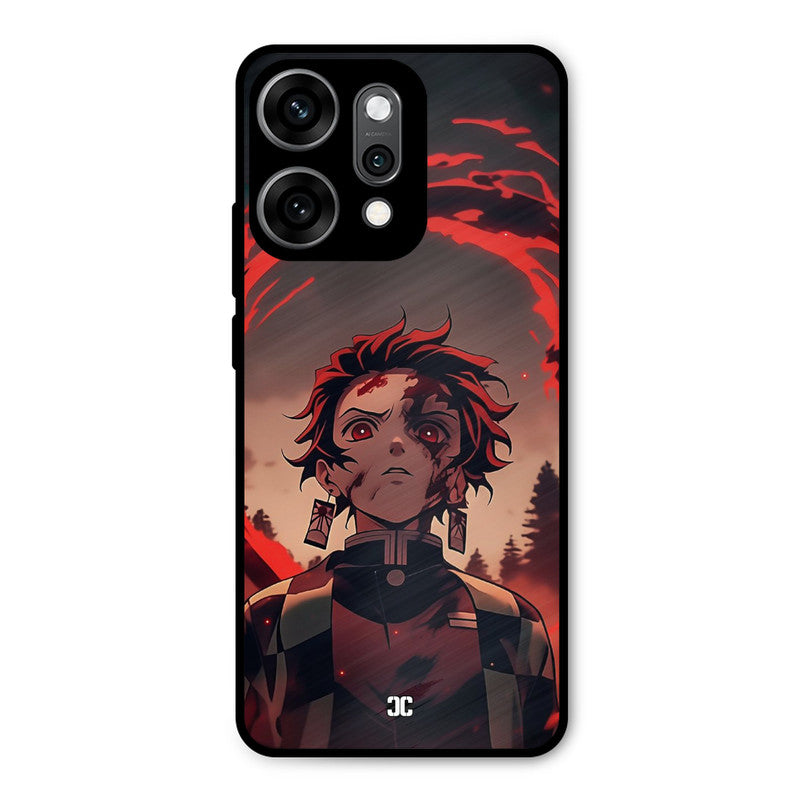 Raging tanjiro Oppo Reno 14 Pro Mobile Back Cover - Anime PrintShield Case