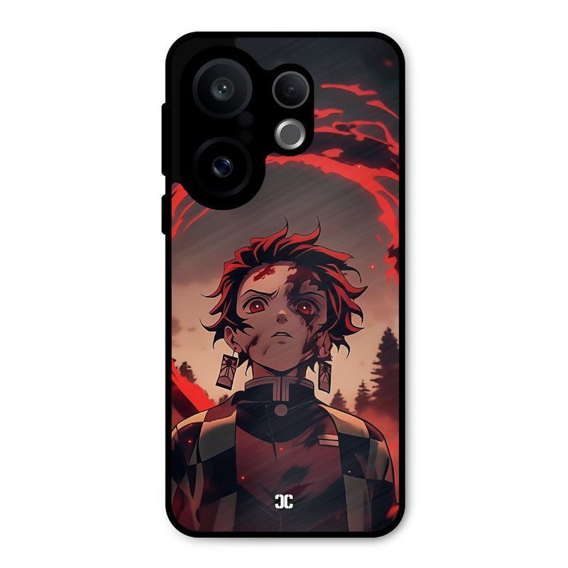 Raging tanjiro Vivo X200 FE Mobile Back Cover - Anime PrintShield Case