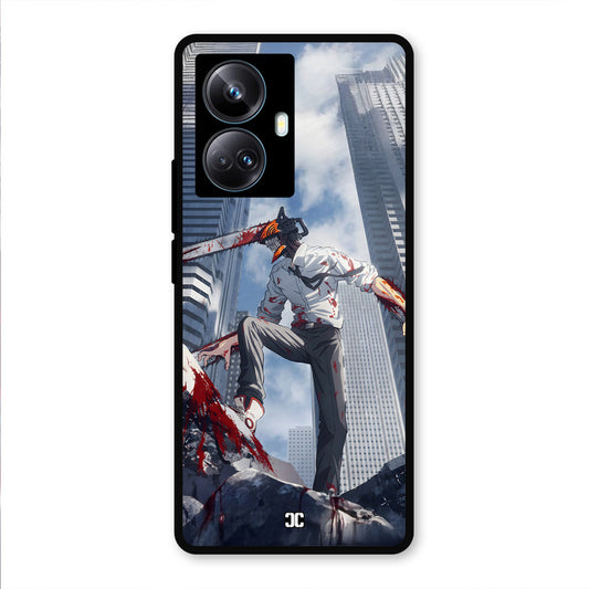 Denji Fighting Realme 10 Pro Plus Mobile Back Cover - Anime PrintShield Case