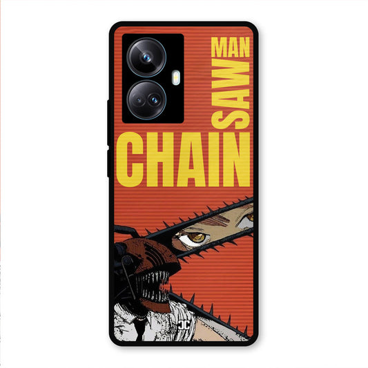 Raging Chainsaw Realme 10 Pro Plus Mobile Back Cover - Anime PrintShield Case