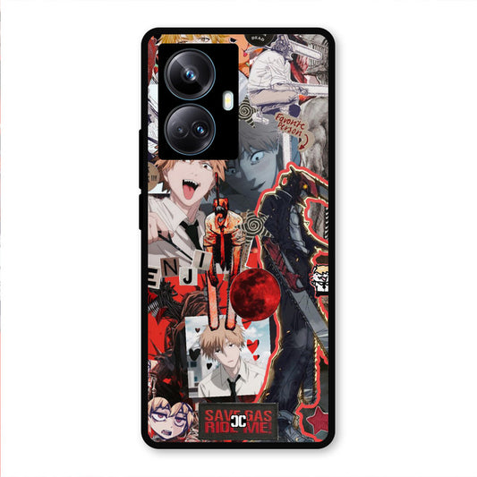 Denji Thoughts Realme 10 Pro Plus Mobile Back Cover - Anime PrintShield Case