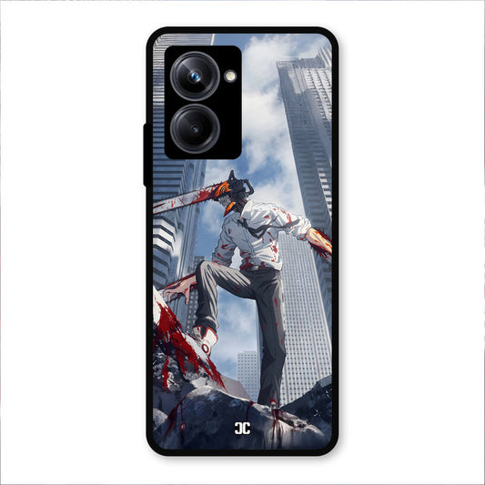 Denji Fighting Realme 10 Pro Mobile Back Cover - Anime PrintShield Case