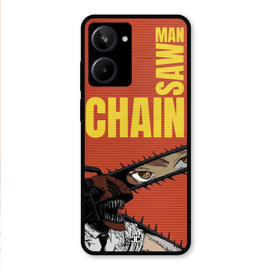 Raging Chainsaw Realme 10 Mobile Back Cover - Anime PrintShield Case