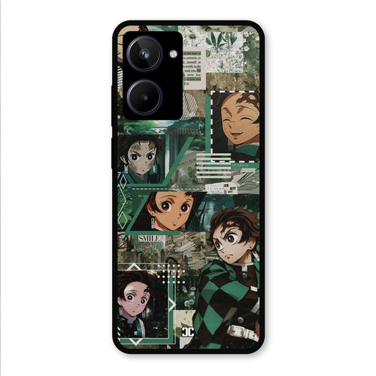 Tanjiro Thoughts Realme 10 Mobile Back Cover - Anime PrintShield Case