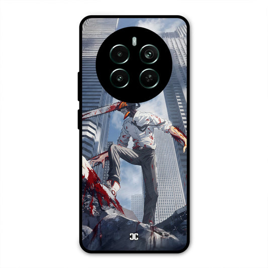 Denji Fighting Realme 12 Plus Mobile Back Cover - Anime PrintShield Case