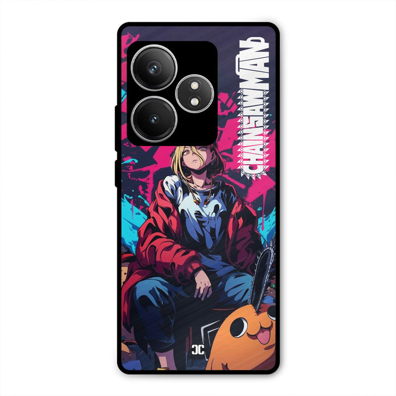 Puchita with Power Realme GT 6T Mobile Back Cover - Anime PrintShield Case