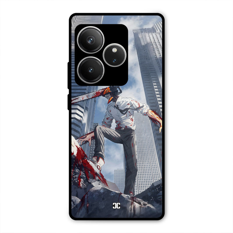 Denji Fighting Realme GT 6 Mobile Back Cover - Anime PrintShield Case