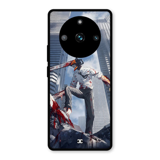 Denji Fighting Realme Narzo 60 Pro Mobile Back Cover - Anime PrintShield Case