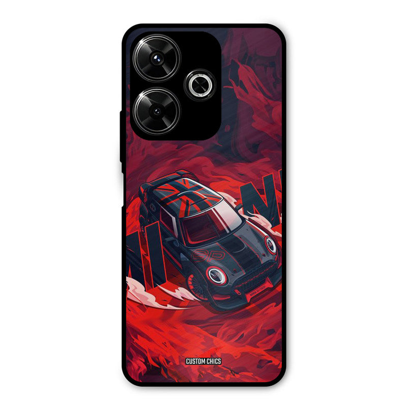 Red Black Cooper Redmi 13 5G Mobile Back Cover - Car&Bike PrintShield Case