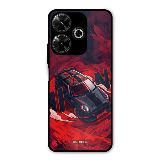 Red Black Cooper Redmi 13 5G Mobile Back Cover - Car&Bike PrintShield Case