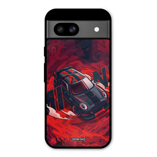 Red Black Cooper Google Pixel 8a Mobile Back Cover - Car&Bike PrintShield Case