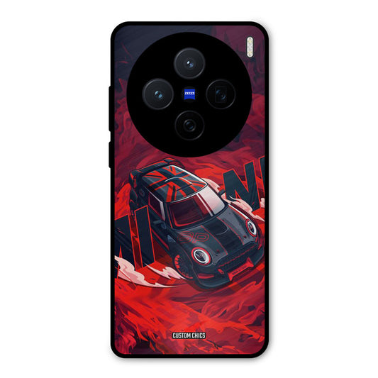 Red Black Cooper Vivo X200 Mobile Back Cover - Car&Bike PrintShield Case