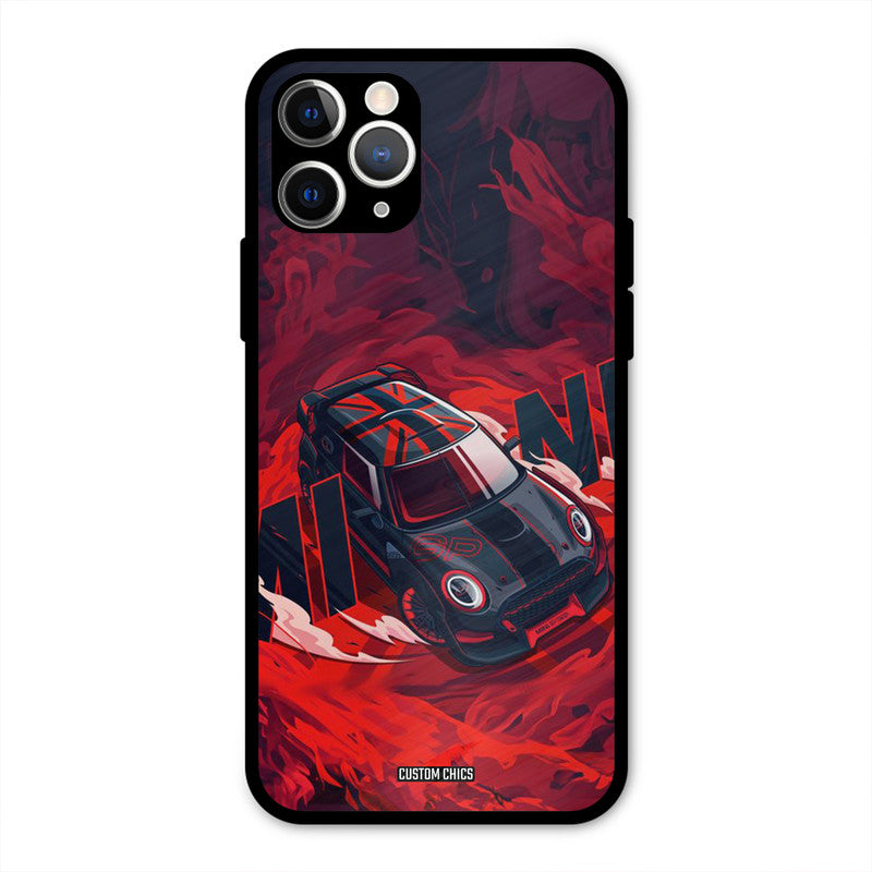Red Black Cooper iPhone 11 Pro Mobile Back Cover - Car&Bike PrintShield Case