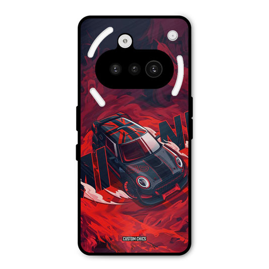 Red Black Cooper Nothing Phone 3A Mobile Back Cover - Car&Bike PrintShield Case