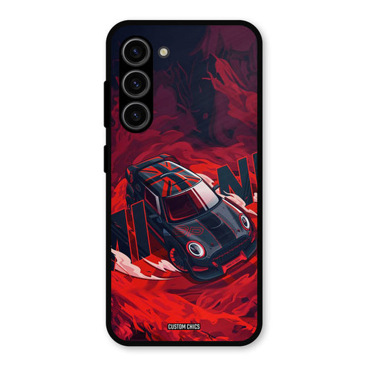 Red Black Cooper Samsung Galaxy S23 Mobile Back Cover - Car&Bike PrintShield Case