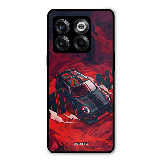 Red Black Cooper Oneplus 10T Mobile Back Cover - Car&Bike PrintShield Case