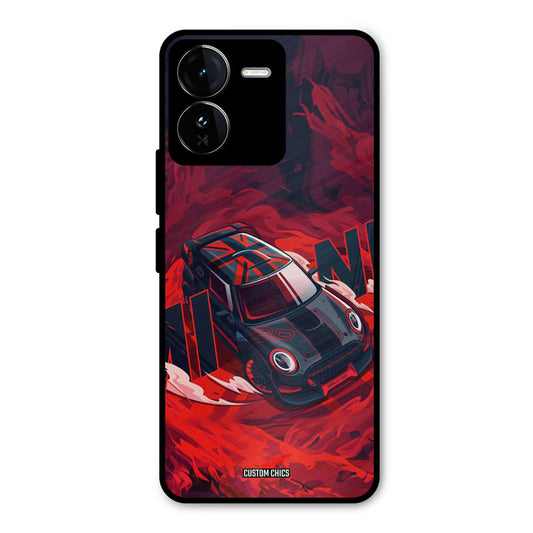 Red Black Cooper iQOO Z9 Mobile Back Cover - Car&Bike PrintShield Case