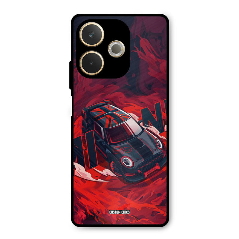 Red Black Cooper Oppo A5 Pro Mobile Back Cover - Car&Bike PrintShield Case