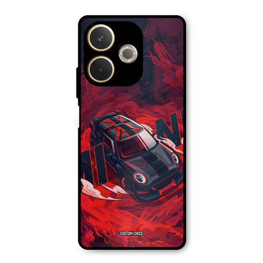 Red Black Cooper Oppo A5 Pro Mobile Back Cover - Car&Bike PrintShield Case
