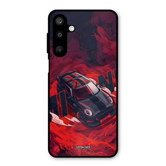 Red Black Cooper Samsung Galaxy M16 Mobile Back Cover - Car&Bike PrintShield Case