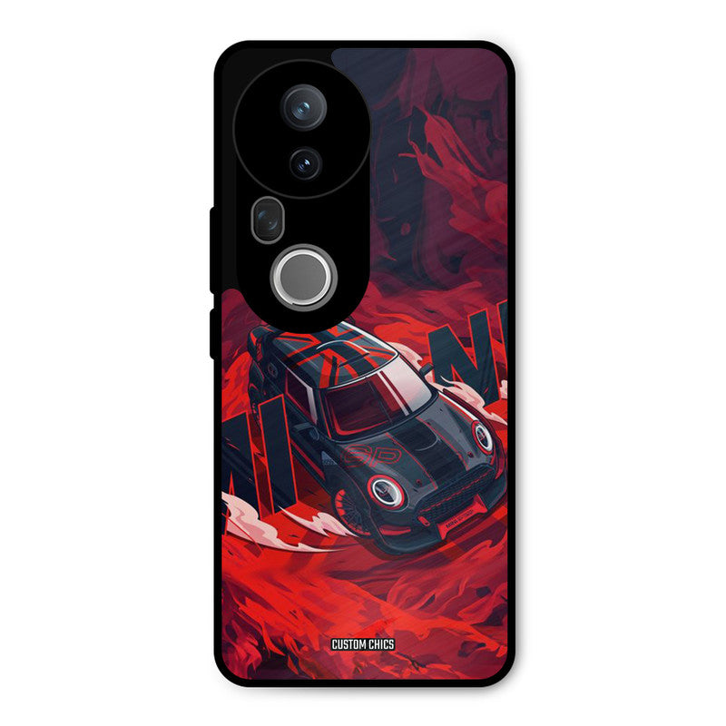 Red Black Cooper Vivo T4 Ultra Mobile Back Cover - Car&Bike PrintShield Case