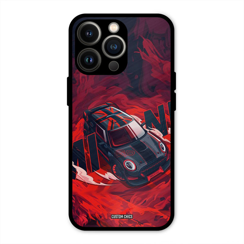 Red Black Cooper iPhone 13 Pro Mobile Back Cover - Car&Bike PrintShield Case