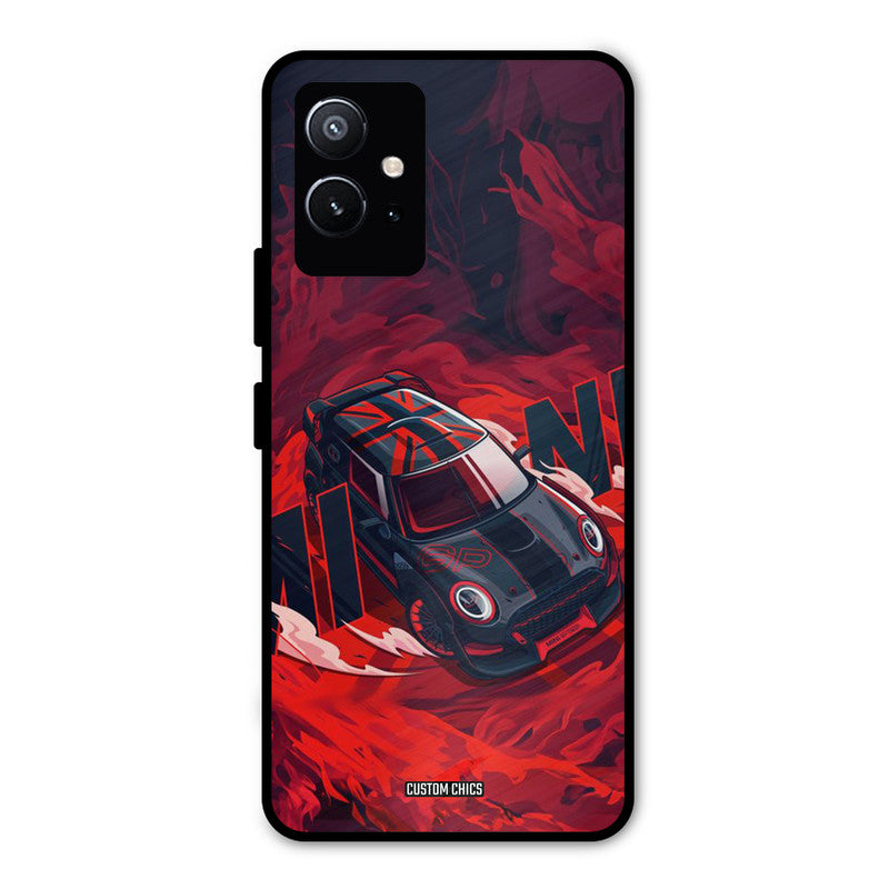 Red Black Cooper Vivo Y75 5G Mobile Back Cover - Car&Bike PrintShield Case