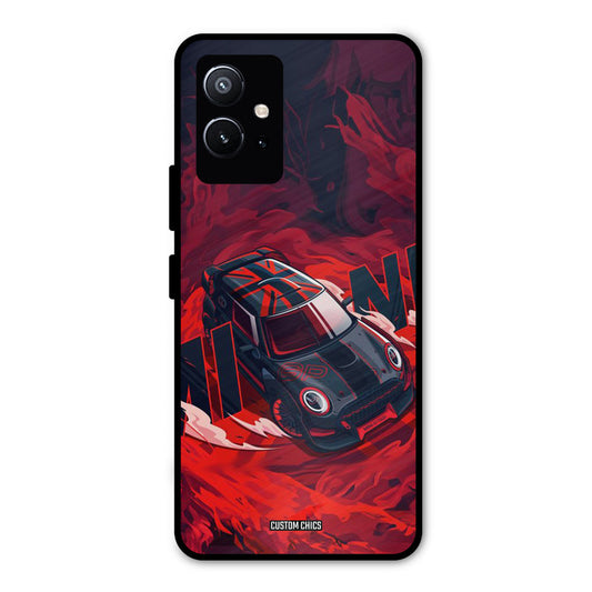 Red Black Cooper Vivo Y75 5G Mobile Back Cover - Car&Bike PrintShield Case