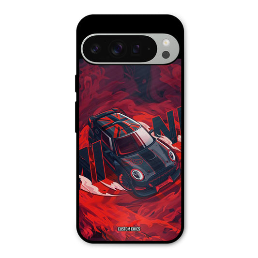 Red Black Cooper Google Pixel 9 Pro XL Mobile Back Cover - Car&Bike PrintShield Case
