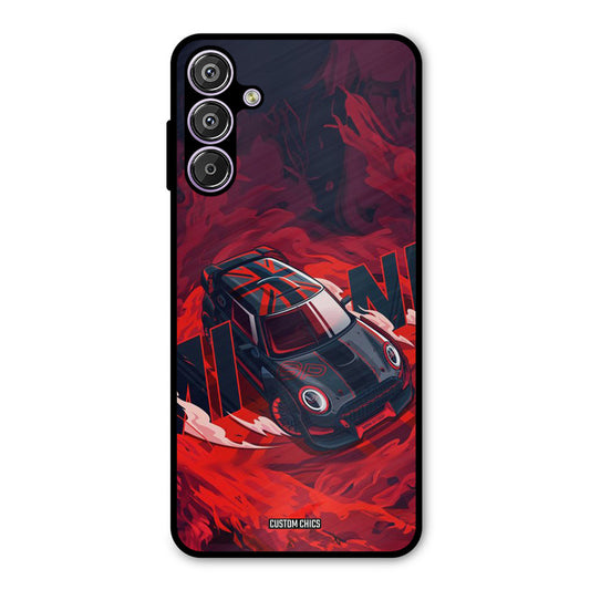 Red Black Cooper Samsung Galaxy F15 Mobile Back Cover - Car&Bike PrintShield Case