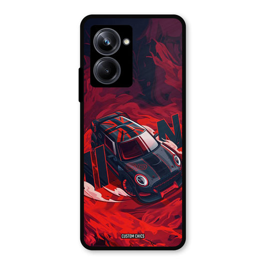 Red Black Cooper Realme 10 Pro Mobile Back Cover - Car&Bike PrintShield Case