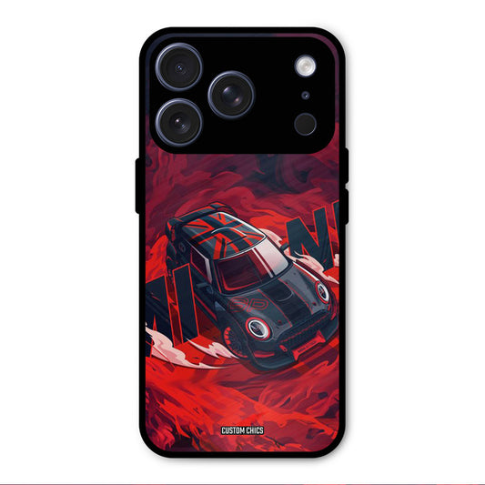 Red Black Cooper iPhone 17 Pro Max Mobile Back Cover - Car&Bike PrintShield Case