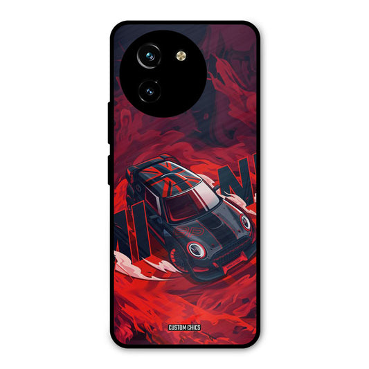 Red Black Cooper Vivo Y200i Mobile Back Cover - Car&Bike PrintShield Case