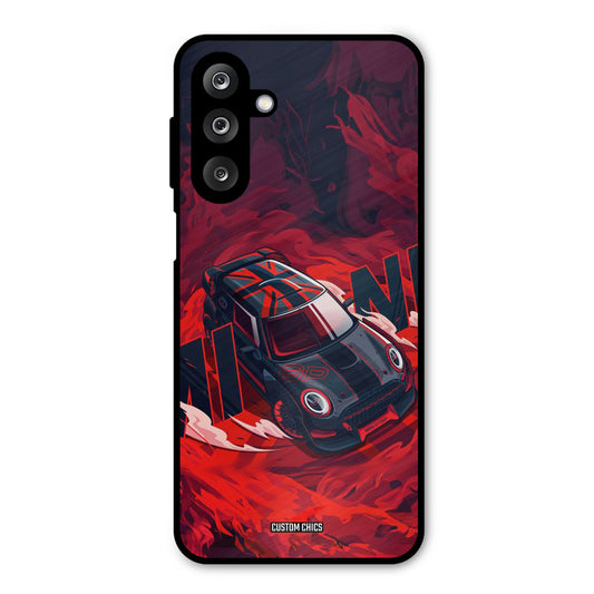 Red Black Cooper Samsung Galaxy M36 Mobile Back Cover - Car&Bike PrintShield Case