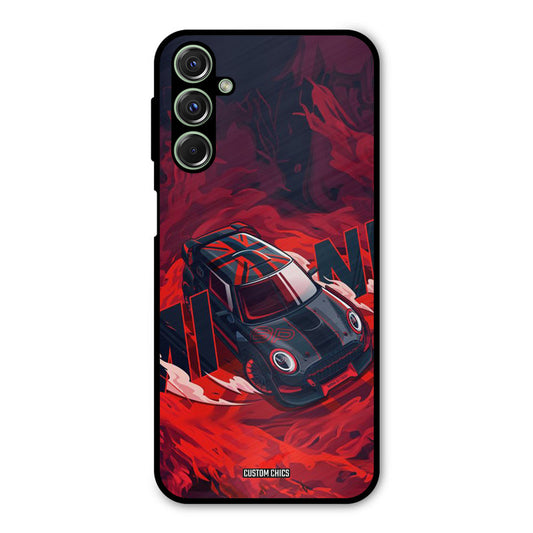 Red Black Cooper Samsung Galaxy M34 Mobile Back Cover - Car&Bike PrintShield Case