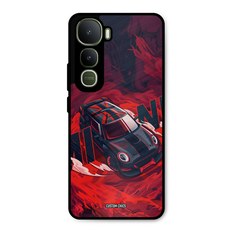 Red Black Cooper Vivo Y400 Mobile Back Cover - Car&Bike PrintShield Case