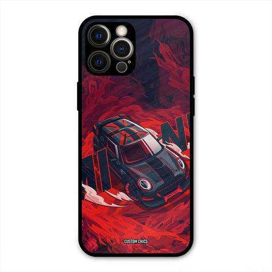 Red Black Cooper iPhone 12 Pro Max Mobile Back Cover - Car&Bike PrintShield Case