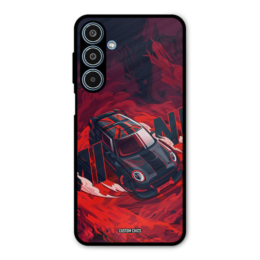 Red Black Cooper Samsung Galaxy M35 5G Mobile Back Cover - Car&Bike PrintShield Case