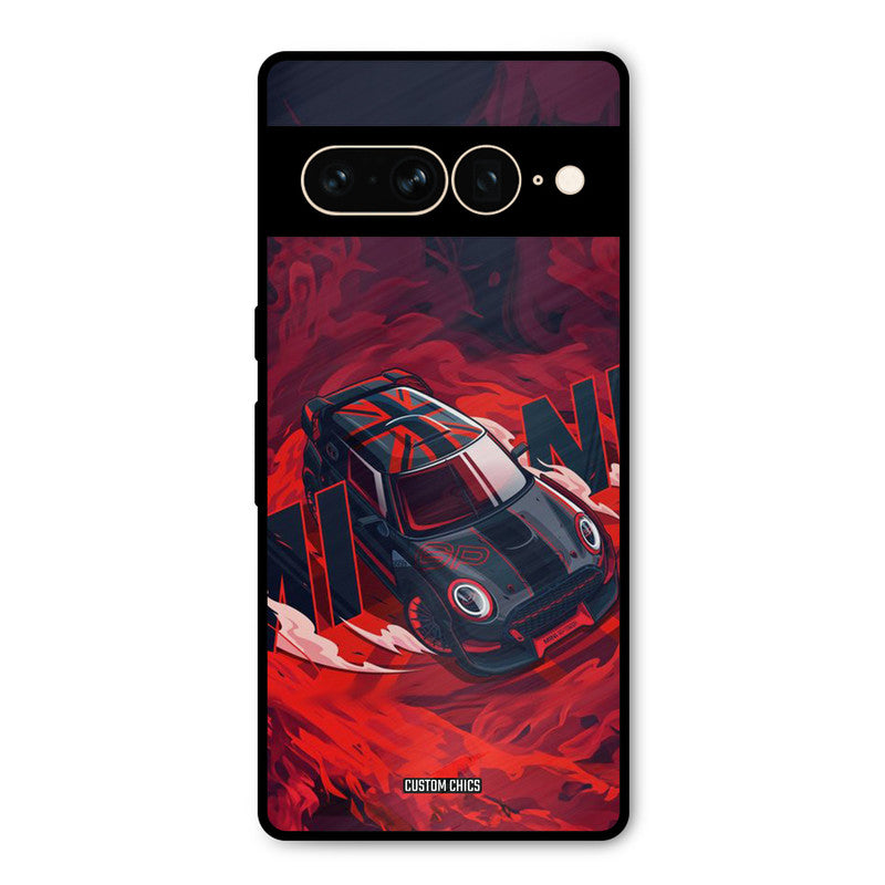 Red Black Cooper Google Pixel 7 Pro Mobile Back Cover - Car&Bike PrintShield Case