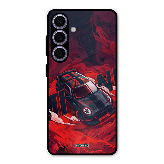 Red Black Cooper Samsung Galaxy S24 Mobile Back Cover - Car&Bike PrintShield Case