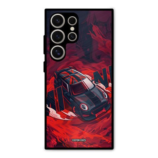 Red Black Cooper Samsung Galaxy S24 Ultra Mobile Back Cover - Car&Bike PrintShield Case