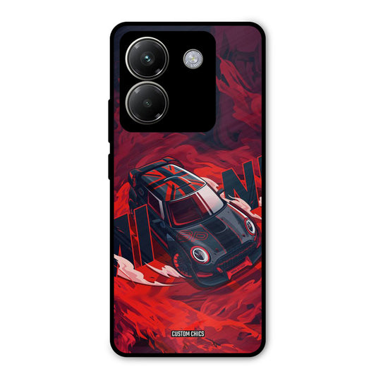 Red Black Cooper Poco M7 Pro Mobile Back Cover - Car&Bike PrintShield Case
