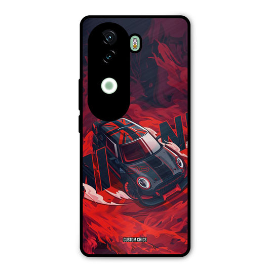 Red Black Cooper iQOO Z9s Mobile Back Cover - Car&Bike PrintShield Case