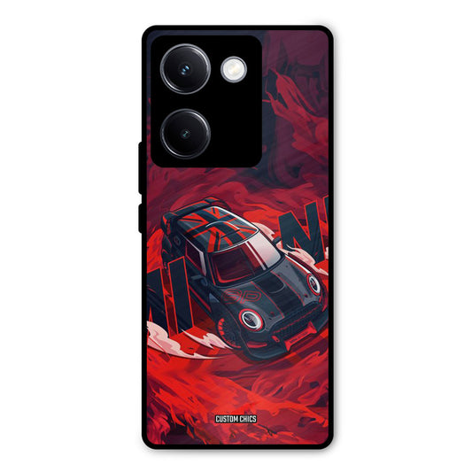 Red Black Cooper Vivo Y300 Plus Mobile Back Cover - Car&Bike PrintShield Case
